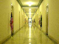 На налево и на право коридору офисы американских сенатров